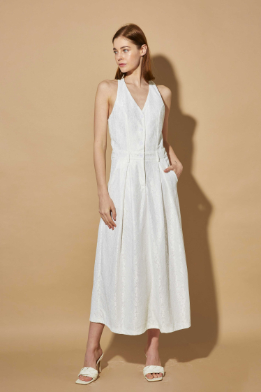 Wholesaler ELLI WHITE - Backless lace dress
