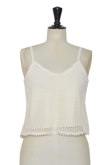 Wholesaler ELLI WHITE - Strappy knit top