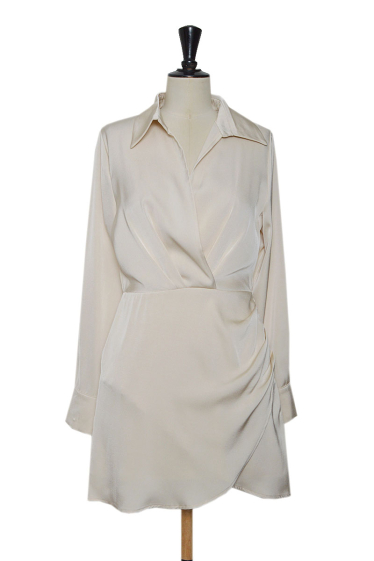 Wholesaler Lily White - Satin Dress