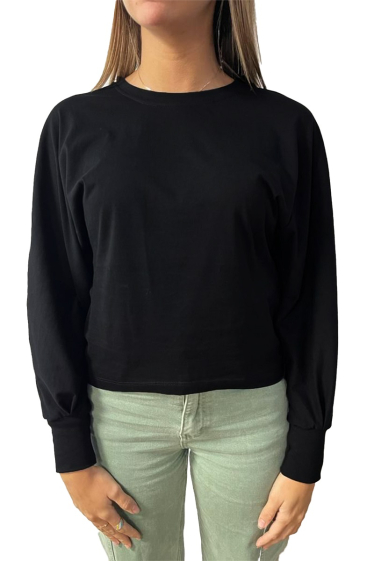 Grossiste Elvira - t-shirt mini sweat ml 100%coton
