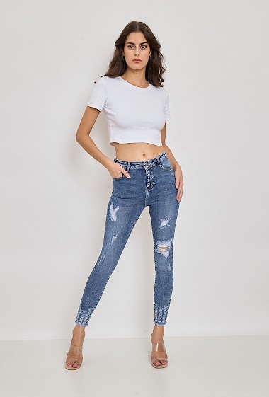 Wholesaler Elya's Jeans - Ripped skinny jeans