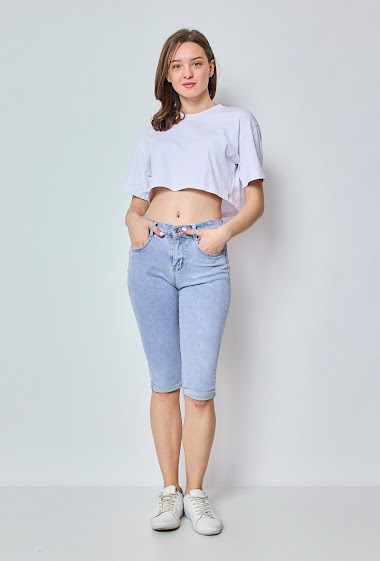 Wholesaler Elya's Jeans - Push up denim capri