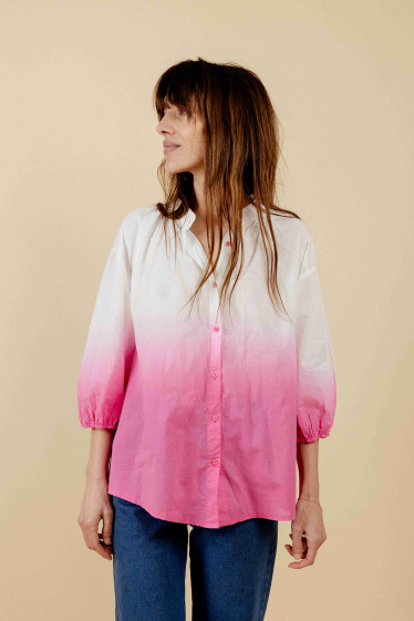 Wholesaler EMILIE K PRET A PORTER - Feminine shirt with a color gradient