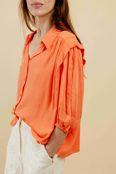 Wholesaler EMILIE K PRET A PORTER - Solid elegant blouse