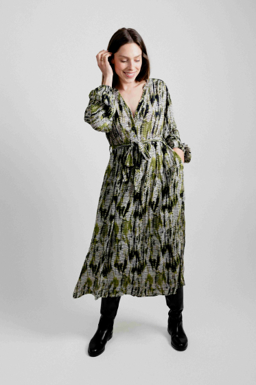 Wholesaler EMILIE K PRET A PORTER - Printed midi dress