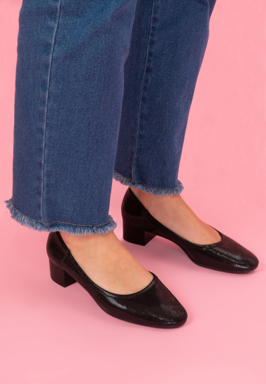 Wholesaler EMILIE KARSTON - DOLORES ballerina flats with a small heel and handwoven leather
