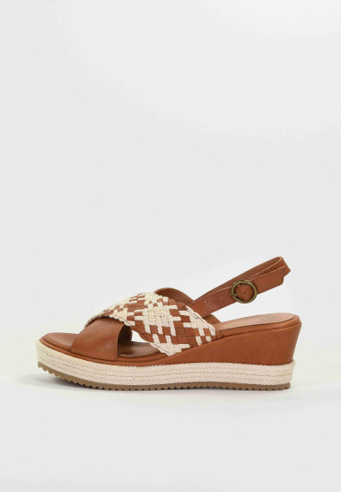 Wholesaler EMILIE KARSTON - ESTELLE Woven Wedge Sandals with Platform