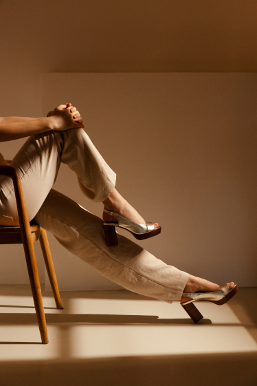 Wholesaler EMILIE KARSTON - RICHY High-heeled sandals with front platform.