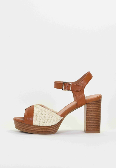 Wholesaler EMILIE KARSTON - RIDA High-heeled sandals with a front platform.