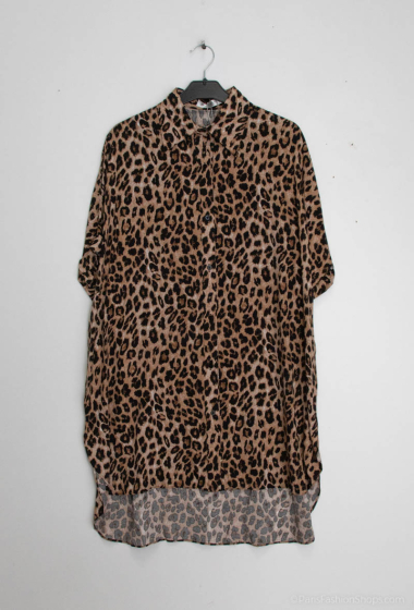Großhändler Emilie Paris - Langes Leopardenhemd