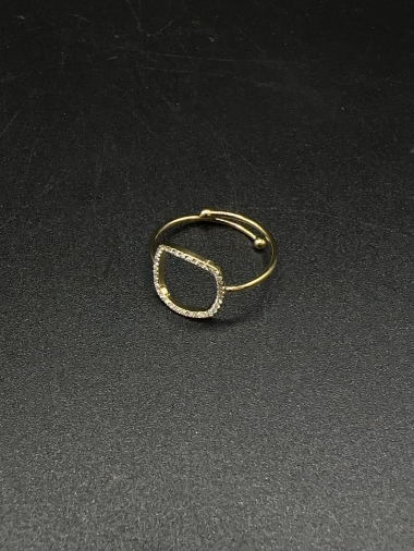 Großhändler Emily - Offener Ring aus Edelstahl