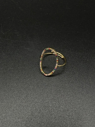 Großhändler Emily - Offener Ring aus Edelstahl