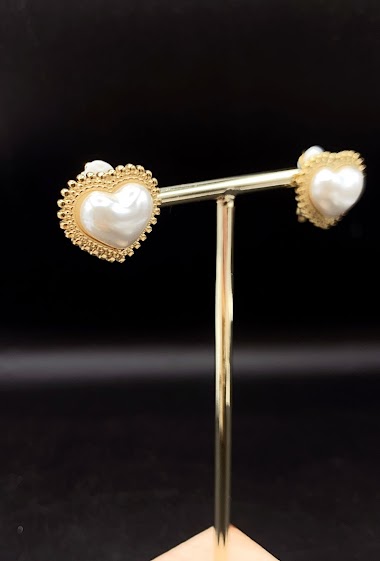 Großhändler Emily - Stainless steel Clips earrings