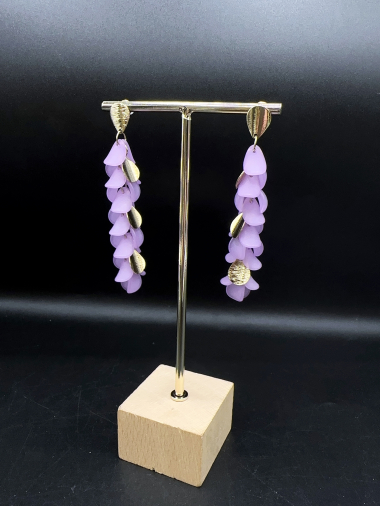 Wholesaler Emily - Stainless steel and acrylic Earrings