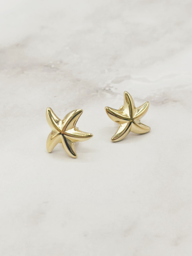 Wholesaler Emily - Starfish stainless steel earrings