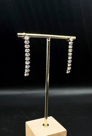 Wholesaler Emily - Stainless steel Earrings zirconia