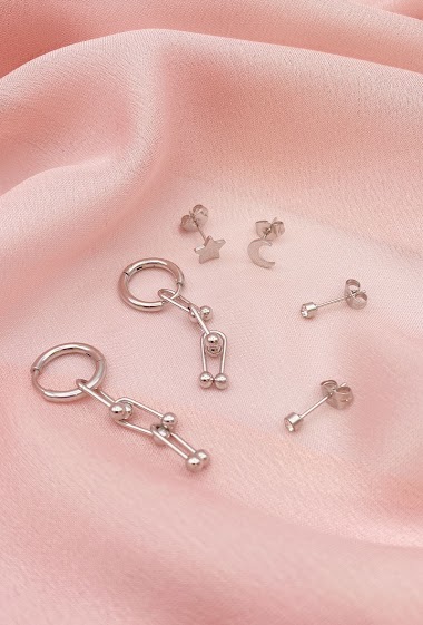 Großhändler Emily - Stainless steel Earrings
