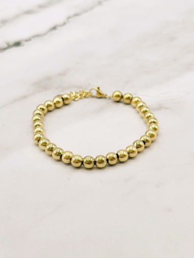 Wholesaler Emily - Beads stainless steel bracelet