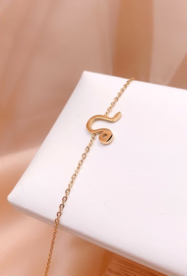 Großhändler Emily - Stainless steel bracelet zodiac sign LEO
