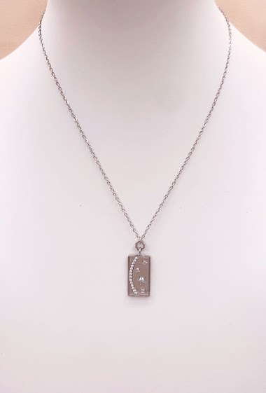 Mayorista Emily - Stainless steel necklace with zirconia