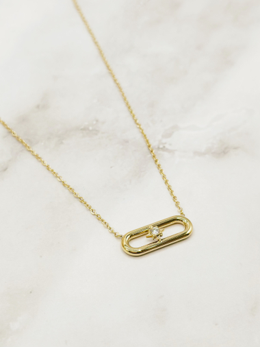 Wholesaler Emily - Adjustable stainless steel necklace Shells