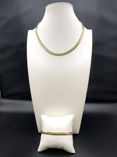 Wholesaler Emily - Stainless steel necklace and bracelet