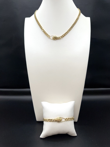 Wholesaler Emily - Stainless steel necklace and bracelet