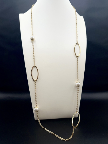 Wholesaler Emily - Long stainless steel necklace