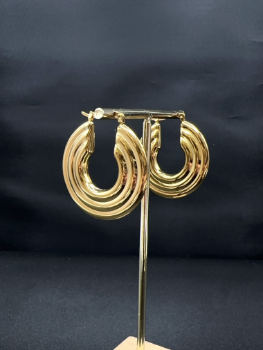 Wholesaler Emily - Stainless steel hoop earrings