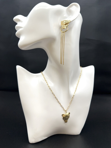 Großhändler Emily - Set aus Halskette und Armband aus Edelstahl
