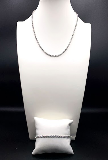 Wholesaler Emily - Stainless steel necklace & bracelet