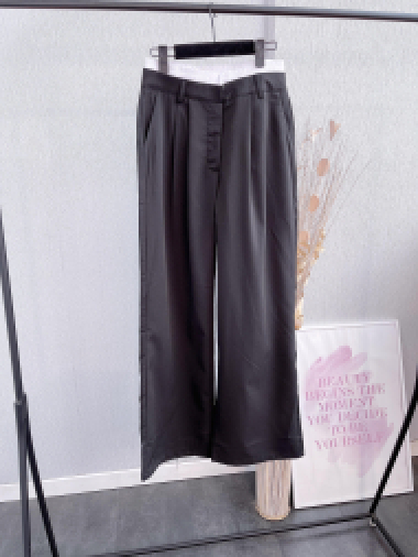 Wholesaler Emma & Ashley design - WIDE CASUAL TROUSERS WITH POCKETS