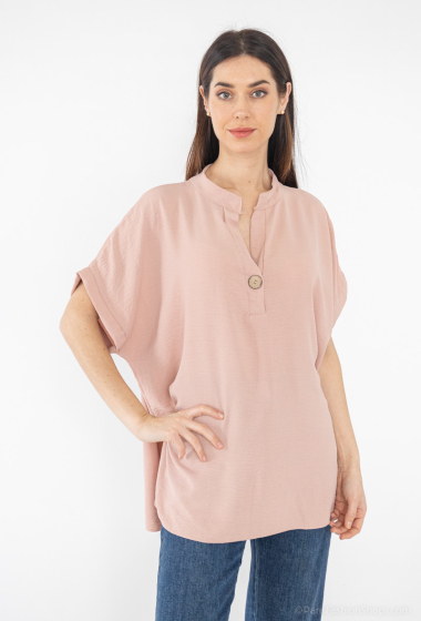 Wholesaler Emma Dore - Plain pleated blouse
