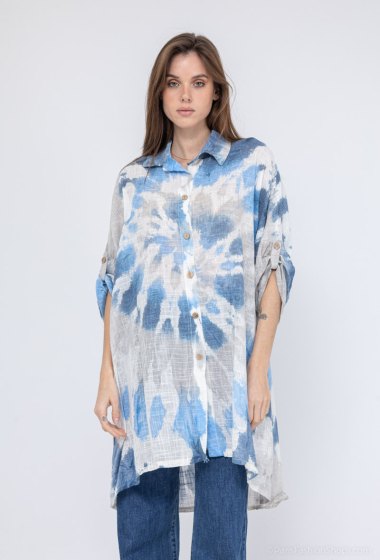 Mayorista Emma Dore - Camisa de algodón, lavado multicolor
