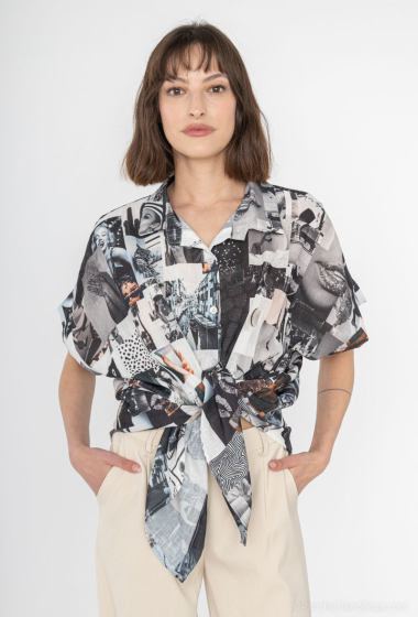 Mayorista Emma Dore - Camisa manga corta con estampado
