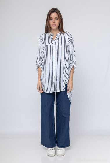 Wholesaler Emma Dore - Striped viscose shirt