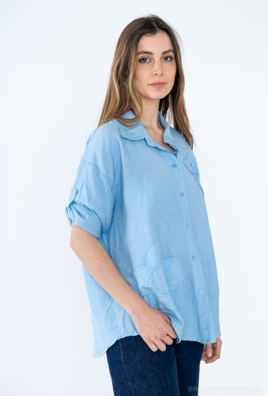 Wholesaler Emma Dore - Viscose blouse with flower