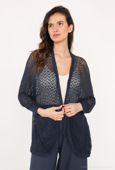 Wholesaler Emma Dore - Openwork vest in large size