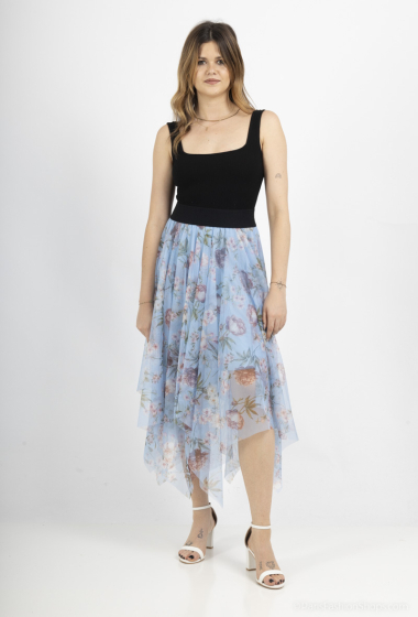 Wholesaler Emma Dore - Asymmetrical skirt with print