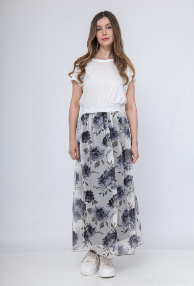Wholesaler Emma Dore - Long lined skirt with print
