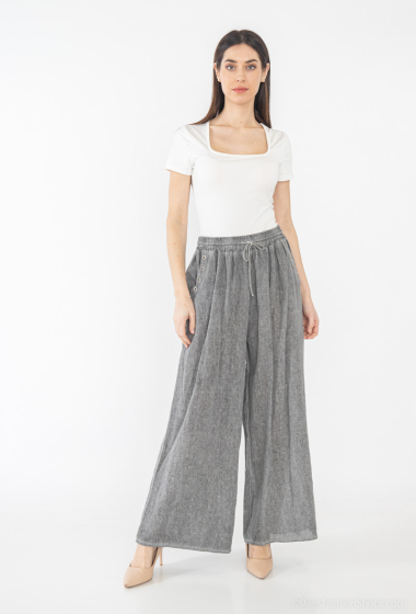 Wholesaler Emma Dore - Straight-cut linen pants
