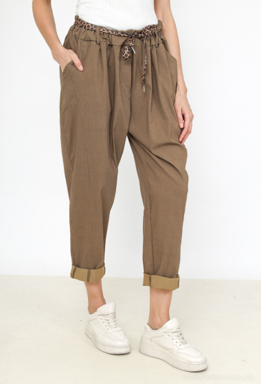Grossiste Emma Dore - Pantalon grand taille coupe mom