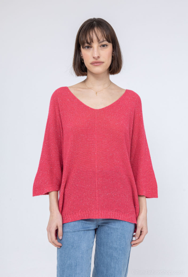 Wholesaler Emma Dore - V-neck sweater, short sleeve