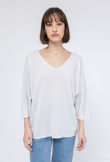Wholesaler Emma Dore - V-neck sweater, short sleeve