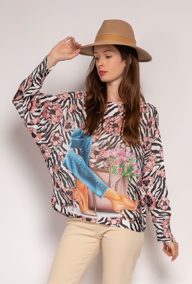 Wholesaler Emma Dore - Printed sweater