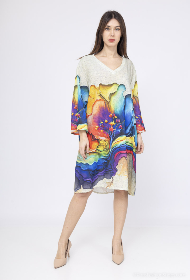 Wholesaler Emma Dore - Mid-length printed dress