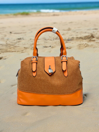 Wholesaler Emma Dore (Sacs) - Bi-material handbag with padlock