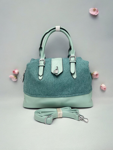 Großhändler Emma Dore (Sacs) - Handtasche aus Bi-Material mit Vorhängeschloss