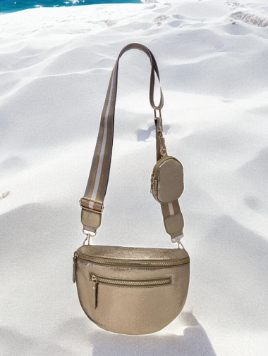 Wholesaler Emma Dore (Sacs) - Belt bag with fabric shoulder strap