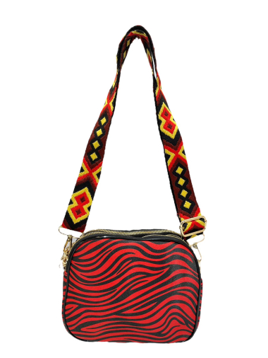 Wholesaler Emma Dore (Sacs) - Crossbody bag with three zebra compartments